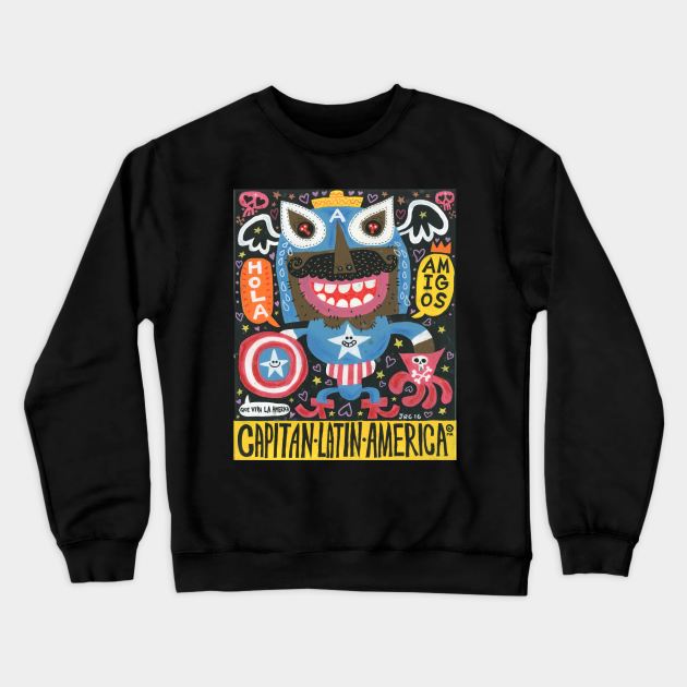 CAPITAN LATIN AMERICA Crewneck Sweatshirt by MEXOPOLIS